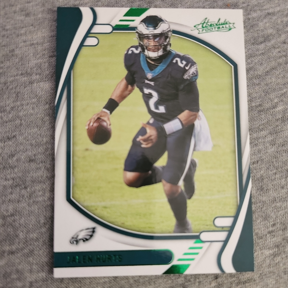 Jalen Hurts football card.